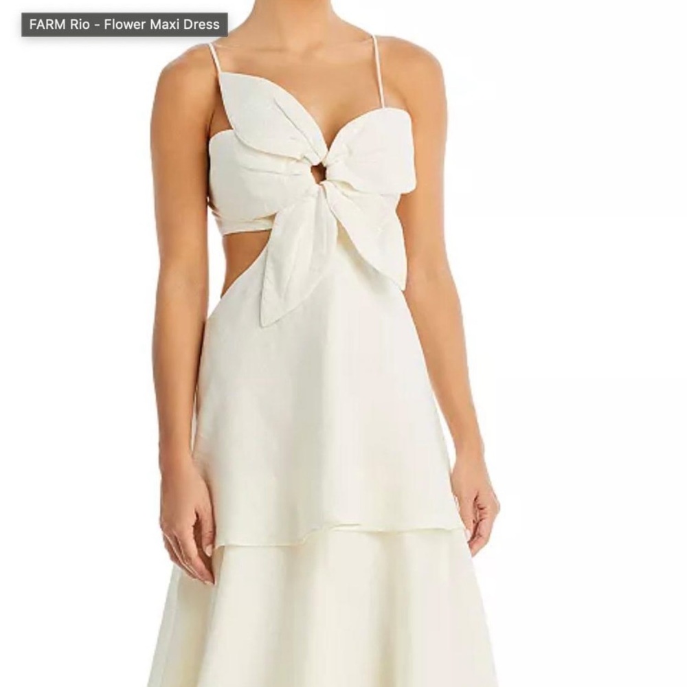 Farm Rio cutout flower dress